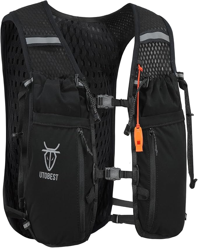 UTOBEST Upgrade Running Hydration Vest 10L, Running Backpack for Women Men Multi-Functional Storage, Adjustable Water Vest for Trail Marathon Race Jogging Cycling