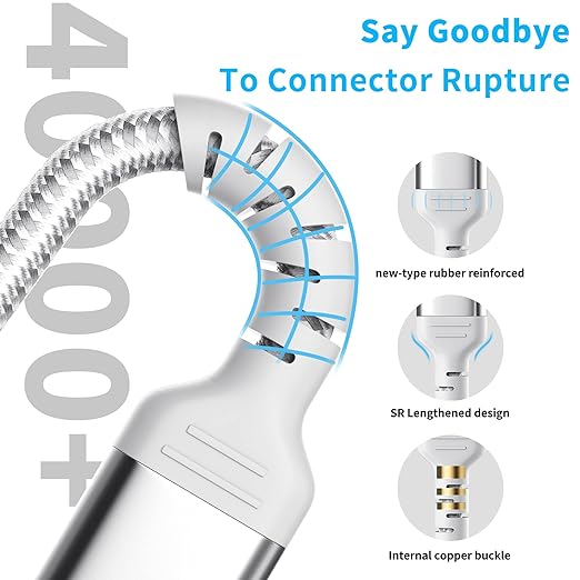 6 Inch USB C Cable for iPhone 16/15 Pro/Max, 2Pack 0.5FT USBC to USBC Cord Type C Fast Charging 60W for Samsung Galaxy S25, USB C Cable Short