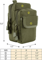 2 Pack Molle Pouches - Tactical Compact Water-Resistant EDC Pouch Bag Small Utility Pouch