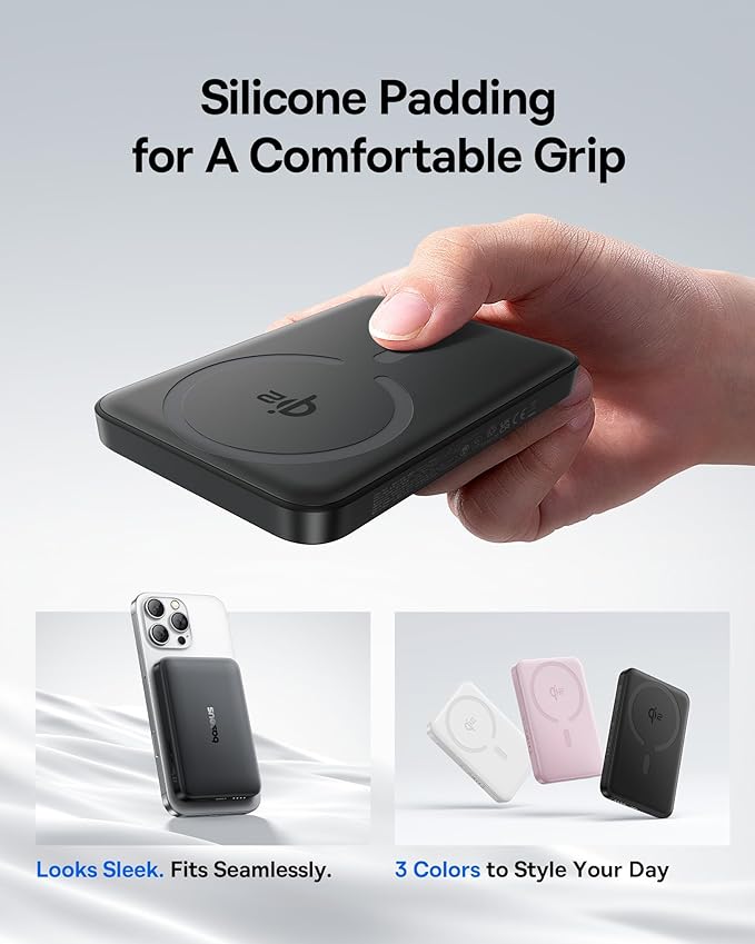 Baseus for MagSafe Portable Charger, Qi2 Certified 15W Wireless Magnetic Power Bank 10000mAh with USB-C Cable 22.5W PD Charging, Battery Pack Compatible with iPhone 17/16/15/14/13 Pro/Pro Max Series