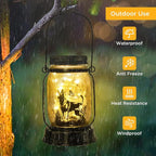 Belgian Malinois Dog Gifts for Women/Men Belgian Malinois Solar Lanterns Birthday Dog Lovers Lantern Pet loss Dog Memorial Lights Solar Garden Decoration for Yard, Patio,Backyard,Porch Torches Light