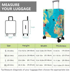Travel Luggage Cover Suitcase Protector Fits 18-32 Inch Wheel Covers PatternedTravel Related Items Flower Luggage Protector Elastic S