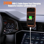 240W USB C to USB C Cable 2-Pack [3.3FT+6.6FT],Type C Fast Charging Cable for iPhone Air 17 16e 16 15 Pro Plus Pro Max，for Galaxy S25/S24, for iPad Pro/Air/mini, for MacBook Pro/Air and More