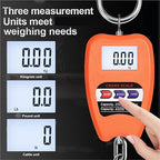 Luggage Weight Scale, Portable Electronic Luggage Scale Multifunctional Digital Scales LCD Display Travel High Accurate 200Kg Handheld Weighing Tools,for Travel(Orange)