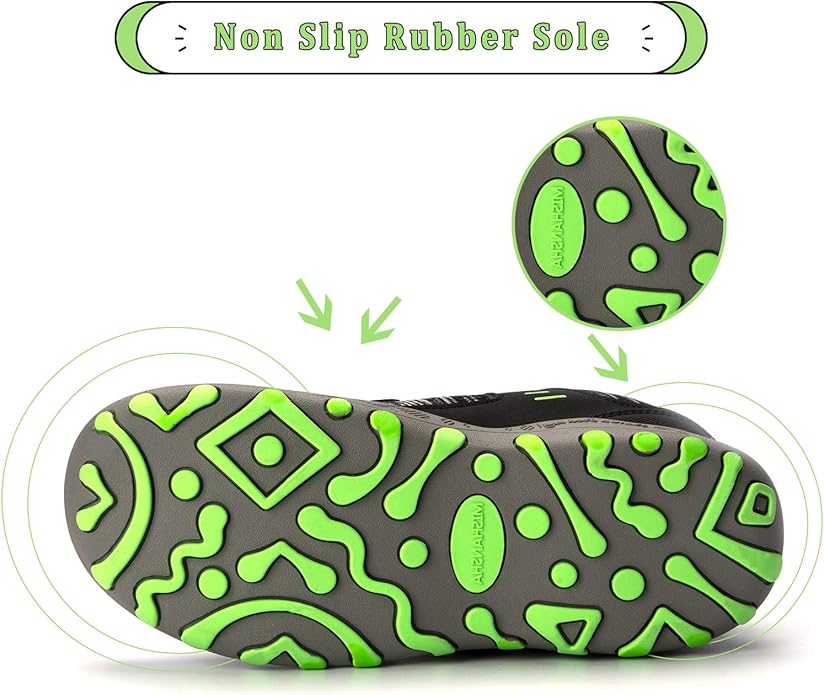 Mishansha Boy's Girl's Hiking Shoes Low Top Sneakers Outdoor Trekking Walking Climbing Running Shoes