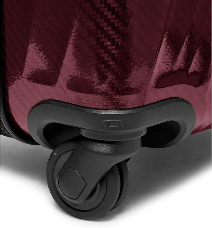 TUMI - 19 Degree Lite 4 Wheel Luggage - Lightweight and Highly Durable, Modern Contour, Hard Shell Men's and Women's Suitcase - 21.75" International Carry-On, Wine