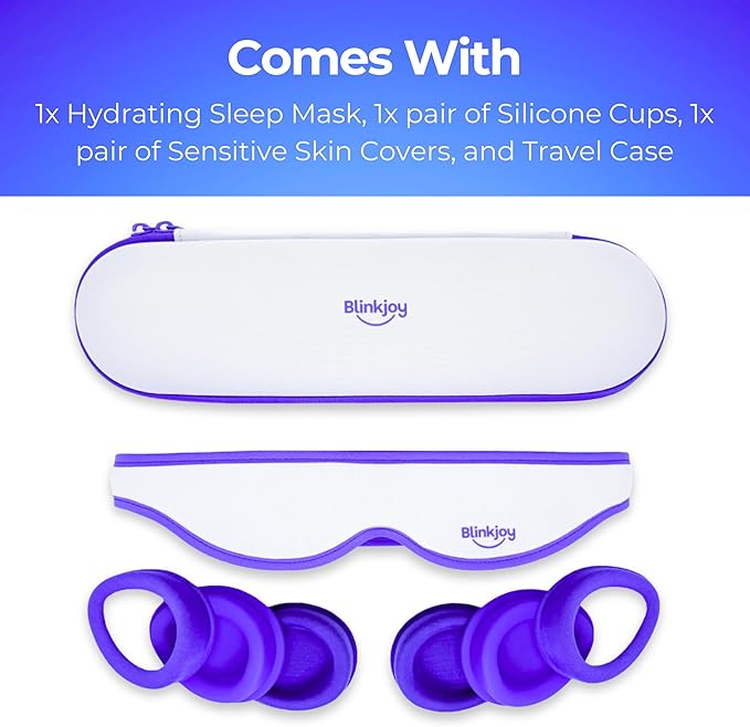 Hydrating Sleep Mask (2ND GEN) for Dry Eye - Optometrist Recommended for Dry Eye Relief, Protects from Dust and Drafts, Preserves Drops, Comfortable & Lightweight