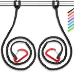 OCEANBROAD Kayak Paddle Leash Stretchable Strap Lanyard Rope for SUP Kayaking Boating Canoeing Fishing Pole Rod 4-7 Feet