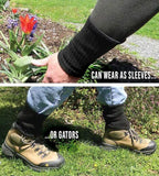 Tick Gaiters - PullOn Permethrin Treated, Ticks, Mosquitoes, Flies & More Insect Repellent, Unisex