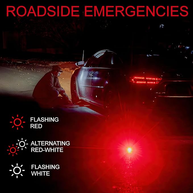 K-Bern PRO Red & White Rechargeable Headlamp. 1000 Lumen, UL Approved 3500 mAh Battery, Ultra Bright Head Lights Waterproof, Lightweight Aluminum, Perfect for Work, Dog Walking, Camping & Hiking