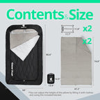 GEERTOP Comfort Doublewide Sleeping Bag with Blanket Queen Size Two Person Sleeping Bag for Adults, Couples & Family Camping