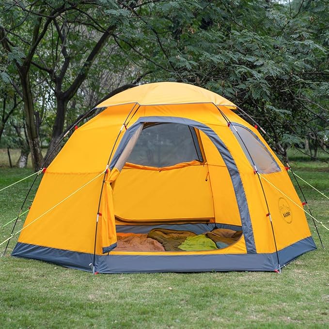 KAZOO Outdoor Camping Tent 2/4 Person Waterproof Camping Tents Easy Setup Two/Four Man Tent Sun Shade 2/3/4 People