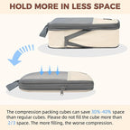 BAGAIL 6 Set/4 Set Lightweight Compression Packing Cubes for Travel, Anti-Tearing Expandable Organizer Bags for Suitcase