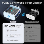 45W USB C Super Fast Charger Type C Charger Fast Charging Android Phone Charger Block with 8FT Type C Charging Cable for Samsung Galaxy S26 Ultra/S26/S26+/S25/S25 Ultra/S25+/S24 Ultra/S23 Ultra/S26