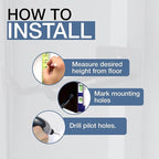 Paddle Storage Wall Rack, Kayak, SUP, Canoe Paddles, Indoor Organizer, Solid Steel Hanging Hooks (Compact)