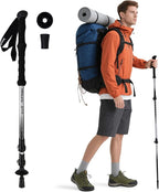 Trekking Poles Collapsible Hiking Poles - Trekking Sticks with Quick Lock System Lightweight for Hiking, Camping