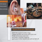 Sports Earbud Stabilizers Fins Wing Noise Isolation Replacement Eartips Adapters for in Ear Earphones 4mm to 6mm Nozzle Attachment 3 Pairs Left and Right (White)