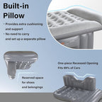 Coverado Car Air Mattress Back Seat, Portable Wireless Inflatable Bed with Built in Air Pump&Pllow, Storage Bag, Patch Kit, Universal Back Seat Bed Sleeping Pad Fit Most Car Suvs, L-51,W-32