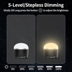 Rechargeable LED Camping Lantern 1000LM, TOHETO Portable Hanging Tent Light with 3 Colors Changing, Magnetic Base, Waterproof Emergency Hanging Light for Hurricane, Power Outages, Home, Hiking -Black