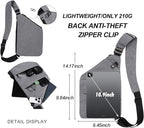 Anti Theft Crossbody Travel Bags for Women Men Cross Body Slim Sling Handbags with S Hook Antitheft