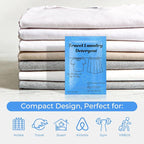 100 Pack Travel Laundry Detergent Bulk, Portable Single Use Liquid Laundry Soap, Verbena Scented, 10ml TSA Approved Travel Size for Traveler, Cruise, Hostel & Camping Essentials
