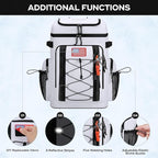 Maelstrom Backpack Cooler,Soft Lightweight Leakproof Cooler Backpack,50 Can Insulated Cooler Bag,Keeps 50 Cans Hot/Cold for Up to 16 Hours,Waterproof Lunch Bag for Men Women-White