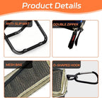 Portable Pocket Camping Chair,Ultralight Foldable Camp Stool with Compact Carry Bag, Heavy-Duty 220LBS Capacity for Outdoor Hiking, Fishing, Travel (Khaki)