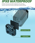 Portable Shower for Camping - 6000mAh Rechargeable Outdoor Camp Shower Pump with IPX8 Waterproof, LED Display & 4 Spray Modes for Travel, Pet, Car Wash