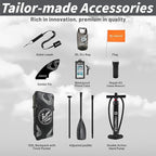 Lead 11‘ x 33" / 12’×35" Inflatable Stand Up Paddle Board - Premium SUP Board Kit - Ultra Stable Paddleboard for Adults & Youth - All Skill Levels - for Lakes, Oceans