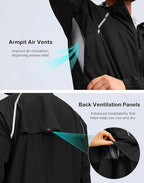 Men's Cycling Rain Jackets Waterproof Running Bike Windbreaker Lightweight Packable Hooded Jacket