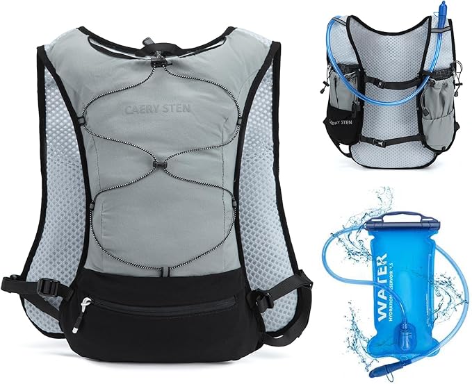Hydration Backpack, Water Backpack, Women's Running Vest, Running Backpack with Water Bag, Lightweight Hiking Backpack, Men's Cycling Backpack