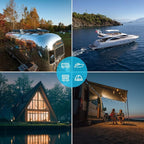 Renogy Solar Panel 175 Watt 16BB N-Type,12 Volt 175W Solar Panel 25% High-Efficiency, Ntype Solar Panels for RV Marine Cabin Roof Home Farm Battery and Other Off-Grid Applications