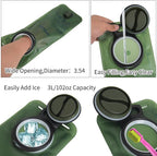 Hydration Bladder 2L-3L Water Storage Bag Reservoir,Military Hydration Pack Replacement for Hiking Biking Climbing Cycling Running Camping Backpack