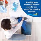 Breezeo Laundry Detergent Strips (48 strips) – Free & Clear - More Convenient than Pods, Pacs, Liquids or Powders – Great for Home, Dorm, Travel, Camping & Hand-Washing