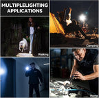 Flashlight Rechargeable 99,000 High Lumen - 2 Pack LED Flash Light with COB, 7 Modes Powerful Handheld Flashlight for Home, Camping (2)