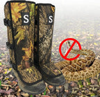 Snake Gaiters for Men & Women,Sturdy Snake Bite Proof Boots,Adjustable Snake Guards,Hiking Gaiters with Storage Pouch.