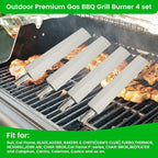 J&HYBBQ Stainless Steel Burner: 16-1/8" (402cm) Quality Heavy Duty Grill Replacement Parts with Durability & Easy Installation for Bull, Cal Flame, Charbroil, Nexgrill, Beefeater & More Gas Grills.