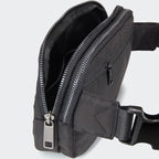 Pander Everywhere Belt Bag for Women, 5 Zipper Pockets Nylon Crossbody Fanny Pack Purse (Black)