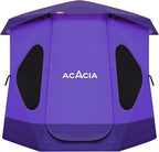 ACACIA Camping Tent, Pop Up Camping Tent with 8 Windows and Footprint, Waterproof Windproof Easy Setup Hub Tent for Family Camping, Hiking and Glamping