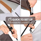 CAMEL CROWN 4/6 Person Tent Waterproof Lightweight Portable Backpacking Tent for Outdoor Camping Hiking