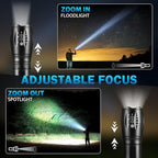 6Pack LED Flashlights High Lumens, 5Mode Tactical Flashlight for Home, Small Flashlights Powerful, Pocket Flashlight Bright, Adjustable Torch Light, Mini Flash Light for Emergencies Camping Outdoor