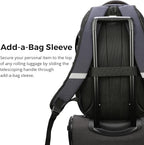 Swissdigital Design Laptop Backpack with USB Charging Port, Travel Backpack Fits 15.6 inches Computer, 31L College School Backpack for Men, Blue Camo | SD803-92
