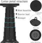 ALEVMOOM Upgraded 20.4" Portable Collapsible Folding Stool with Cushion Retractable Telescoping Stool for Adults Sturdy Capacity 550lbs Camping Chair for Outdoor Hiking Garden BBQ with Bag