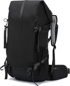 Hiking Backpack,30L +10L Extra Large Capacity Hiking Bag,Internal Frame Camping Backpack,Upgraded X-PAC Lightweight Sport Daypack Travel Backpacks Fit For Mountain Climbing Camping (Black)