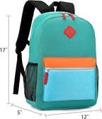 Backpack Set for Girls Boy Kids Backpack with Lunch Box for Elementary Primary Kindergarten School Bag (Navy Green, Large)