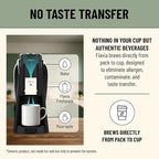 Flavia Aroma Brewer - Black, Makes Coffee, Lattes, Tea, and other Hot or Cold Beverages with Single-Serve Freshpacks, Multiple Brew Sizes