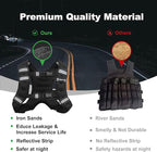 Weighted Vest, 6lb/8lb/12lb/16lb/20lb/25lb/30lb Weight Vest with Reflective Stripe, Weighted Vest for Men Women Workout Equipment for Strength Training, Running, Jogging, Fitness, Weight Loss