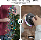 2-Pack Camping String Lights - 4 in 1 Outdoor Camping Lantern with 8 Lighting Modes(32.8Ft), Quick 30s Recovery, Waterproof, Type-C Fast Charging, Portable Camping Lights for Camping/Yard/Hiking