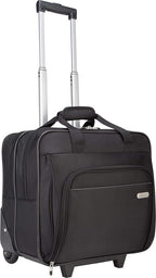Targus 16 inch Rolling travel laptop case, Black - Travel briefcase and small rolling bag - Spacious foam padded laptop case 16" (TBR003US)