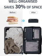 ECOHUB 7 Set Packing Cubes Tear-Resistant Luggage Packing Organizers with Number Icon for Travel Accessories Luggage Suitcase Machine Washable Packing Cubes (Dark blue)